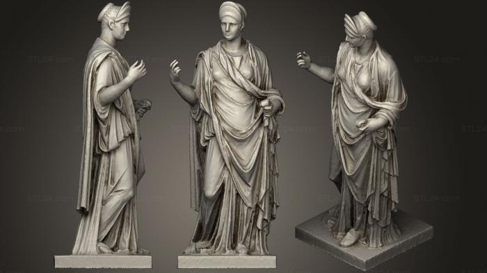 Статуи античные и исторические (Сабинская женщина 2, STKA_1472) 3D модель для ЧПУ станка